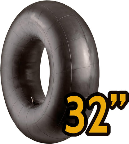 Heavy Duty Rubber Inner Tube for Floating River | Snow Tube; Heavy Duty Pool Float; Pool Tube Closing; Large Lake Floats (32 Inch Inflated)