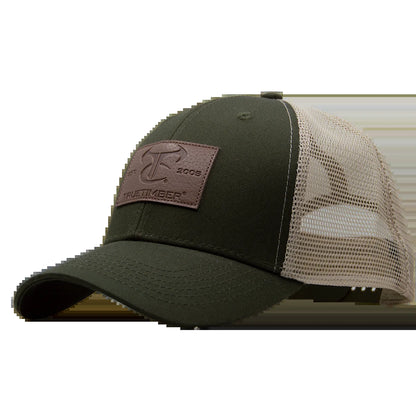 Logo Mesh Back Cap - Olive, OSFM