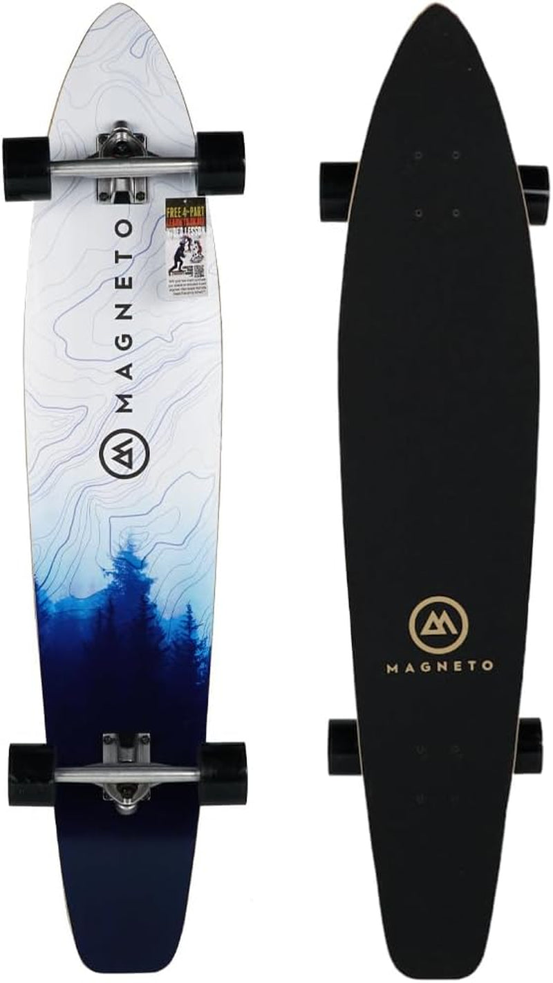 Magneto 40+ inch Kicktail Cruiser Longboard Skateboard