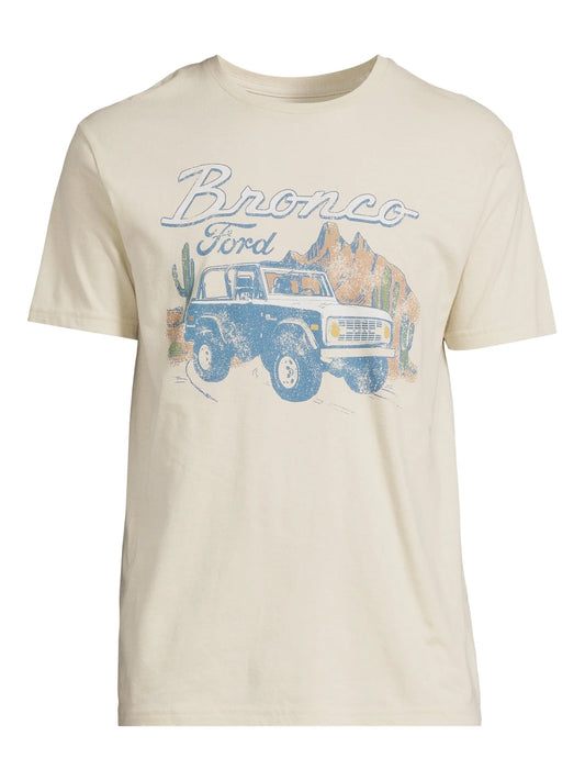 Bronco Cotton Graphic Tee with Short Sleeves, Men'S and Big Men'S