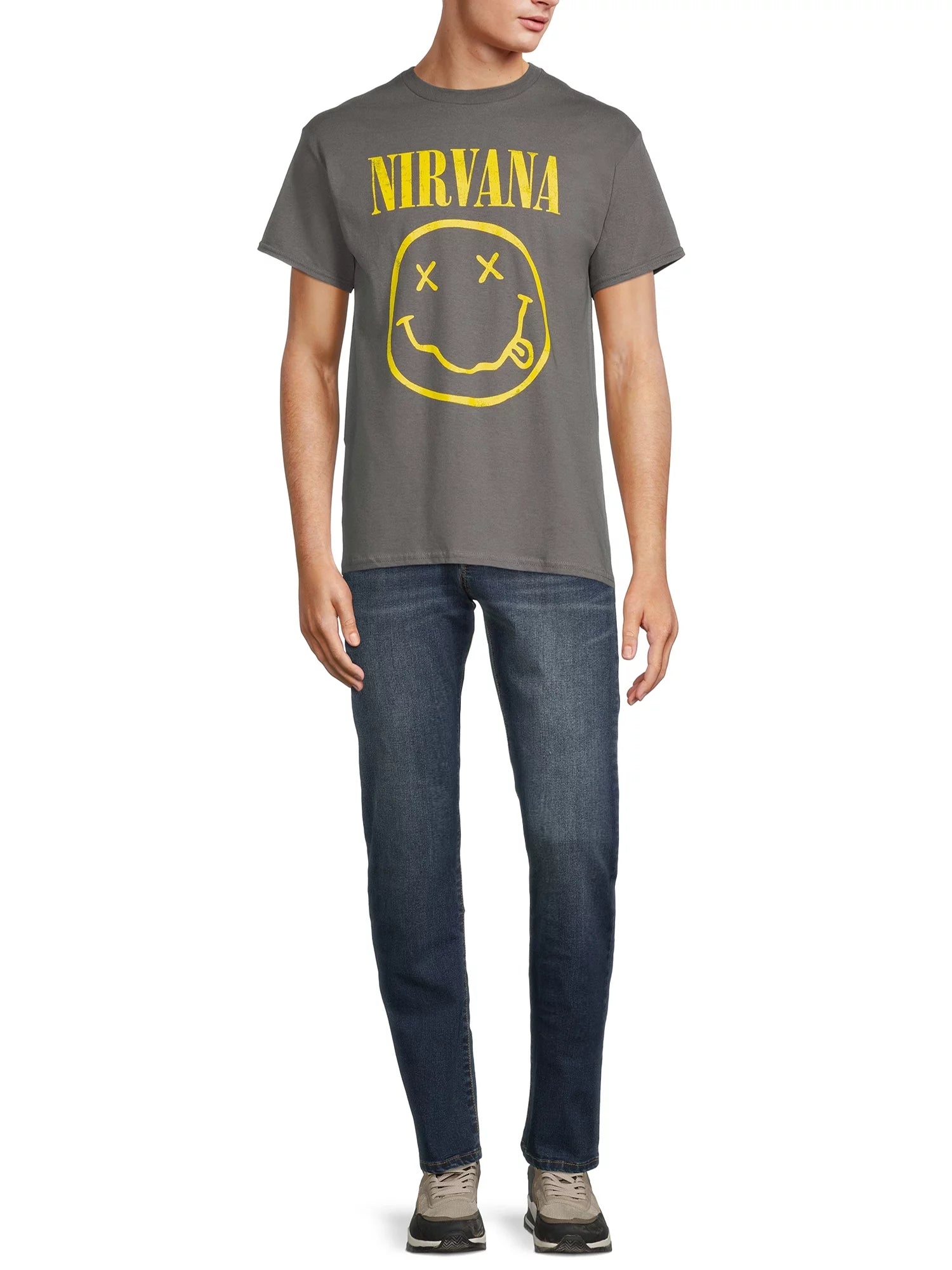 Men'S Smiley Logo Graphic Print Tee