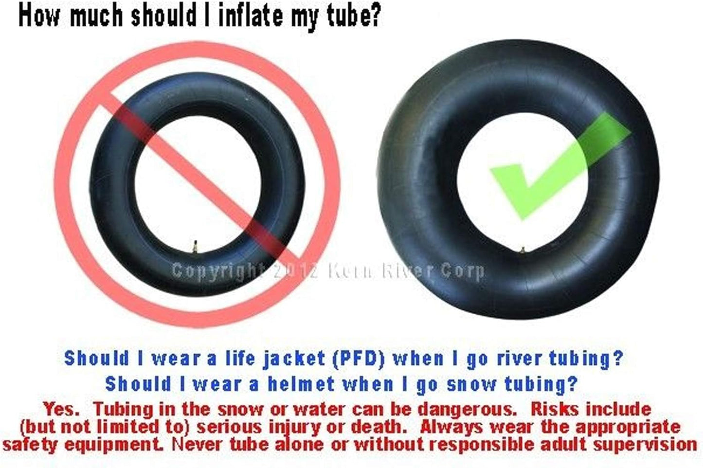 Heavy Duty Rubber Inner Tube for Floating River | Snow Tube; Heavy Duty Pool Float; Pool Tube Closing; Large Lake Floats (32 Inch Inflated)