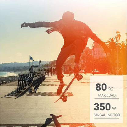 350W Electric Skateboard for Adults Teens, 27.5" 7 Layers Maple Electric Longboard with Remote, 12.4 MPH Top Speed, 8 Miles Max Range, 220Lbs Max Load E Skateboard